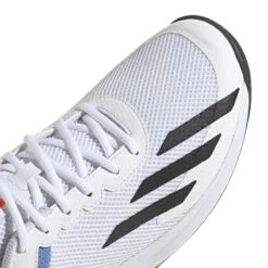 Adidas Courtflash Speed Men's Tennis Shoe (White/Black) -Racquetguys HQ8481 8 FOOTWEAR Photography DetailView1 transparent