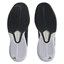 Adidas Courtflash Speed Men's Tennis Shoe (Black/White) -Racquetguys HQ8482 4 FOOTWEAR Photography BottomView transparent