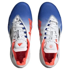 Adidas Barricade Men's Tennis Shoe (Blue/Black) -Racquetguys HQ8917 3 FOOTWEAR Photography TopPortraitView transparent