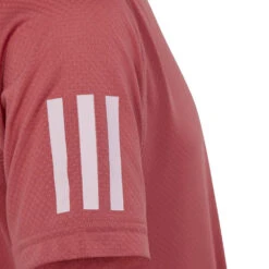 Adidas Girl's Club Top (Pink) -Racquetguys HS0552 4 APPAREL Photography DetailView1 transparent