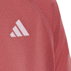 Adidas Girl's Club Top (Pink) -Racquetguys HS0552 6 APPAREL Photography DetailView3 transparent