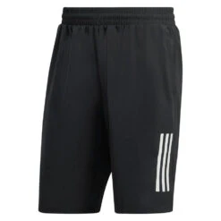 Adidas Men's 3 Stripe 7-inch Club Short (Black) 13 Adidas Men's 3 Stripe 7-inch Club Short (Black) -Racquetguys HS3253 2 APPAREL Photography FrontCenterView transparent