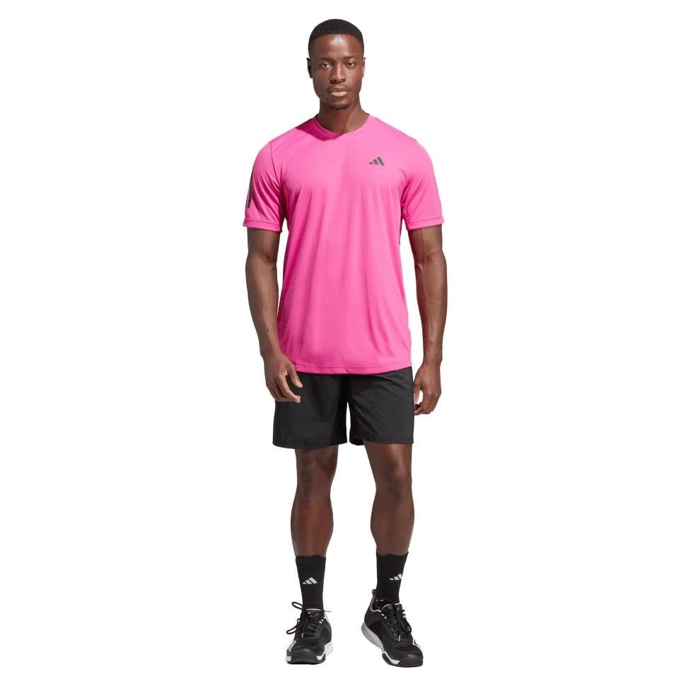 Adidas Men's 3 Stripe 7-inch Club Short (Black) 5 Adidas Men's 3 Stripe 7-inch Club Short (Black) - Image 3