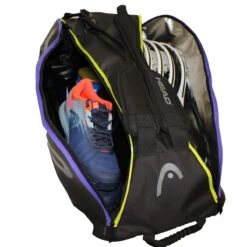 Head Tour Team Supercombi 9 Pack Racquet Bag (Black/Purple) -Racquetguys Head 9 SuperCombi 1