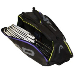 Head Tour Team Supercombi 9 Pack Racquet Bag (Black/Purple) -Racquetguys Head 9 SuperCombi 2