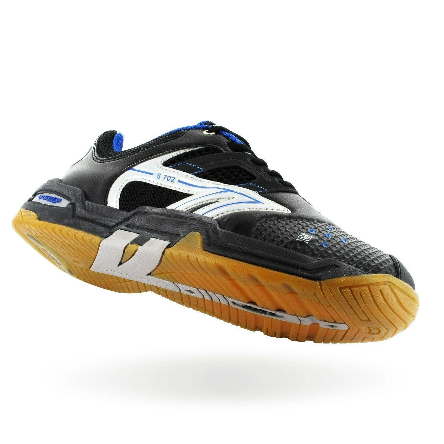 Hi-Tec S702 Men's Indoor Court Shoe (Black/White/Blue) 4 Hi-Tec S702 Men's Indoor Court Shoe (Black/White/Blue) - Image 2