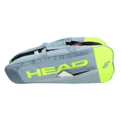 Head Core Pro 3 Pack Racquet Bag (Grey/Yellow) -Racquetguys IMG 2944