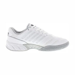 K-Swiss BigShot Light 4 Men's Tennis Shoe (White/Black) -Racquetguys K SwissBigShotLight4White3