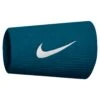 Nike Tennis Premier Doublewide Wristband (Green/White) -Racquetguys N0002466348 SP21 NIKE TENNIS PREMIER DOUBLEWIDE WRISTBANDS 2 PK PHSFH000