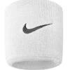 Nike Swoosh Wristbands (White/Black) -Racquetguys NNN04101OS Swoosh WristbandE2F7LR