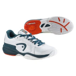 Head Sprint 3.5 Junior Tennis Shoe (White/Orange) -Racquetguys Presentation 275132 Sprint 3.5 Junior WHOR 3
