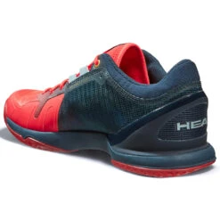 Head Sprint Pro 3.0 Men's Indoor Court Shoe (Red/Navy) -Racquetguys Presentation SprintPro3.0IndoorNRMNNeonRedMidnightNavy4
