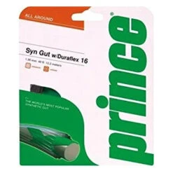 Prince Synthetic Gut 16/1.30 Duraflex Tennis String (Black) 7 Prince Synthetic Gut 16/1.30 Duraflex Tennis String (Black) -Racquetguys Prince Synthetic Gut 16 Duraflex BLK