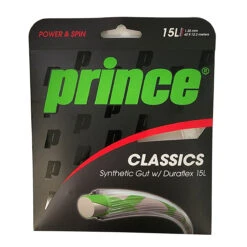 Prince Synthetic Gut 15L/1.35 Duraflex Tennis String (White) -Racquetguys Prince Synthetic Gut Duraflex 15L White