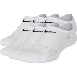 Nike Junior Performance Cushioned No Show Training Socks (Black/White)