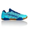 Salming Hawk Women's Indoor Court Shoe (Turquoise/Limoges Blue) -Racquetguys Salming Hawk Deco Mint Limoges B