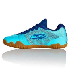 Salming Hawk Women's Indoor Court Shoe (Turquoise/Limoges Blue) -Racquetguys Salming Hawk Deco Mint Limoges c