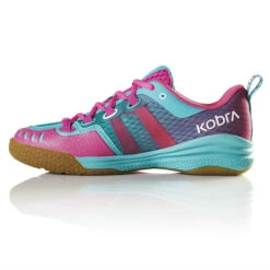Salming Kobra Women's Indoor Court Shoe (Turquoise/Pink) -Racquetguys Salming Kobra Women 1237081 6351 04 RacquetGuys