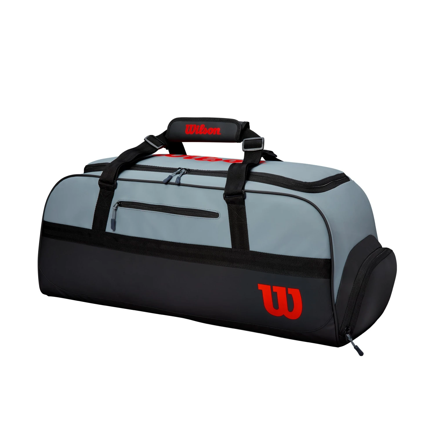 Wilson Clash Duffel Large Racquet Bag (Grey/Black/Infrared) 5 Wilson Clash Duffel Large Racquet Bag (Grey/Black/Infrared) - Image 3