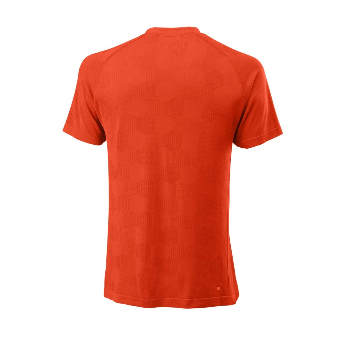 Wilson Men's Power Seamless Henley (Tangerine Tango) 4 Wilson Men's Power Seamless Henley (Tangerine Tango) - Image 2
