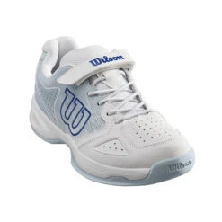 Wilson Stroke Junior Tennis Shoe (White/Blue) -Racquetguys WRS324040 Jr Small 82627577 b5b6 4878 ad8f 456c3becc46c