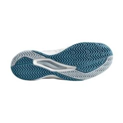 Wilson Rush Pro 3.0 Men's Tennis Shoe (White/Blue) -Racquetguys WRS324710 M Rush Pro 3 White PearlBlue Bluestone Sole