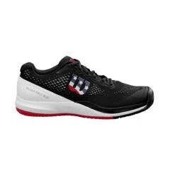 Wilson Rush Pro 3.0 Men's Pickleball Shoe (Black/White/Red) -Racquetguys WRS328230 0 Rush Pro 3 Pickleball BL WH WilsonRed.png.cq5dam.web .1200.1200