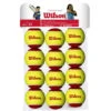 Wilson Starter Red Felt Junior Tennis Balls - 12 Pack -Racquetguys WRT137100 12ball Starter Red Transition