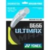 Yonex BG 66 Ultimax Badminton String (Yellow) 2 Yonex BG 66 Ultimax Badminton String (Yellow) -Racquetguys Yonex BG 66 Ultimax Badminton String yellow