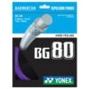 Yonex BG 80 Badminton String (Violet) -Racquetguys Yonex BG 80 Badminton String Violet