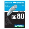 Yonex BG 80 Badminton String (Black) 2 Yonex BG 80 Badminton String (Black) -Racquetguys Yonex BG 80 Badminton String blk