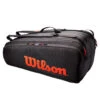 Wilson Tour 12 Pack Racquet Bag (Black/Red) -Racquetguys fdac93c9098278520838118a47a335b14a98725b WR8011201 0 Tour 12PK BL RD new