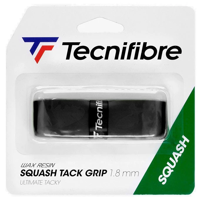 Tecnifibre Squash Tack Replacement Grip (Black) 3 Tecnifibre Squash Tack Replacement Grip (Black)