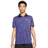 Nike Men's Dri-FIT Advantage Slam Polo (Purple/Black/White) -Racquetguys nikecourt dri fit adv slam tennis polo kX1H72