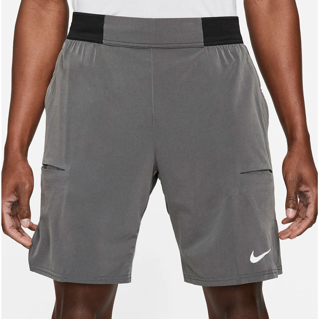 Nike Men's Dri-FIT Slam 9 Inch Shorts (Black/Dark Grey) 3 Nike Men's Dri-FIT Slam 9 Inch Shorts (Black/Dark Grey)