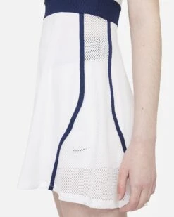 Nike Women's Dri-FIT Slam Dress (White/Binary Blue) -Racquetguys nikecourt dri fit slam womens tennis dress tT8dbn 8fa6c518 1487 4e4d ac76 542dd12d0d72