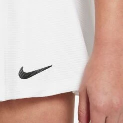 Nike Girls Dri-FIT Victory Flouncy Skirt (White/Black) -Racquetguys nikecourt victory older tennis skirt X2H05f 3