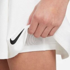 Nike Girls Dri-FIT Victory Flouncy Skirt (White/Black) -Racquetguys nikecourt victory older tennis skirt X2H05f 4