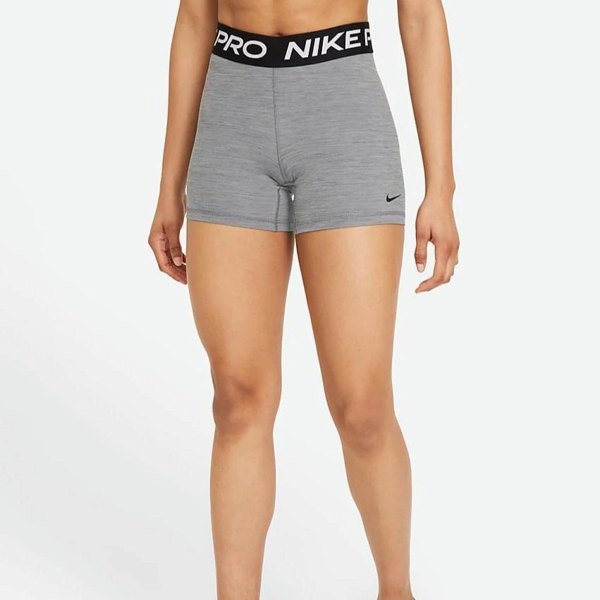 Nike Women's Pro 365 5-Inch Shorts (Grey/Black) 3 Nike Women's Pro 365 5-Inch Shorts (Grey/Black)